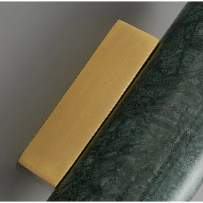 Marble Wall Sconce 16cm | Small Stone Block Bedside Light White Black Green Bedroom Hallway & Corridor Casalolalights