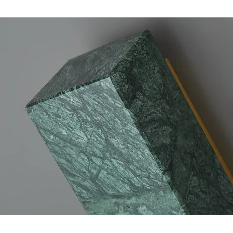Marble Wall Sconce 16cm | Small Stone Block Bedside Light White Black Green Bedroom Hallway & Corridor Casalolalights