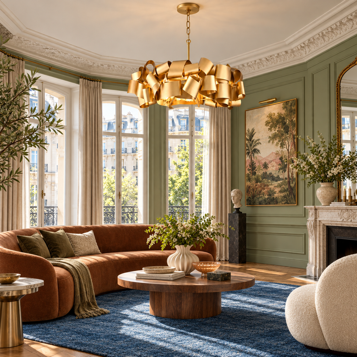 Modern Ceiling Lights - Metal Ribbons Casalola Luxury Lamps for Interior Designers