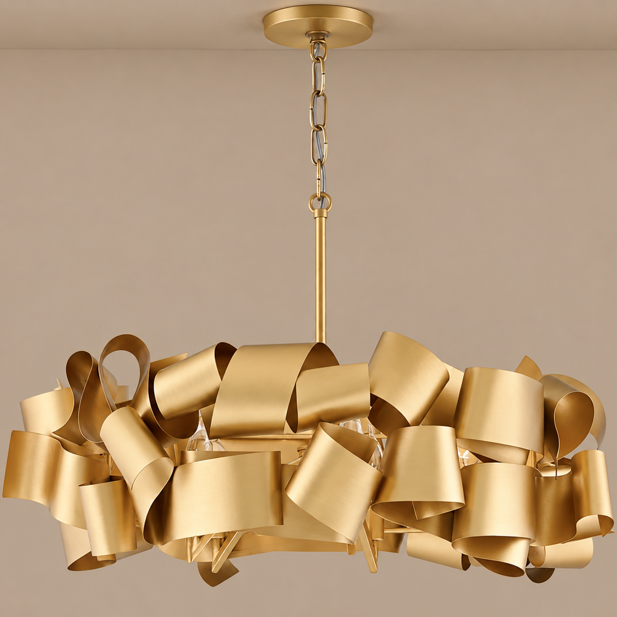 Modern Ceiling Lights - Metal Ribbons Casalola Luxury Lamps for Interior Designers