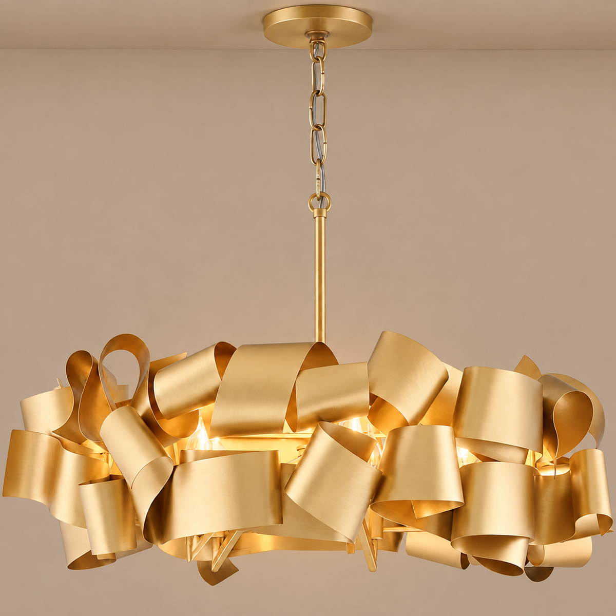 Modern Ceiling Lights - Metal Ribbons Casalola Luxury Lamps for Interior Designers