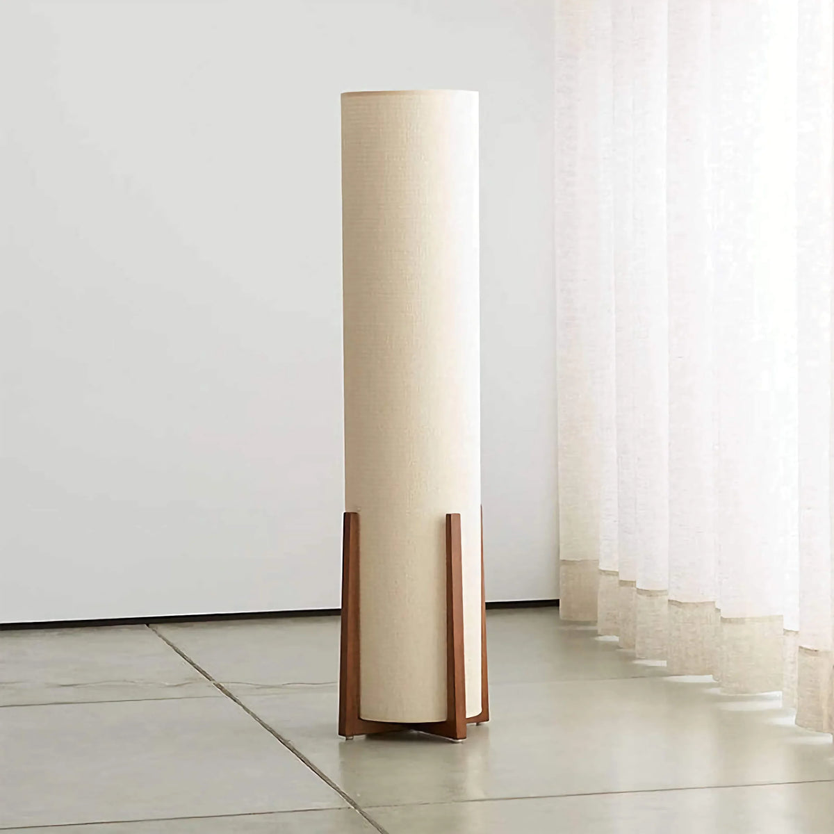 Wood Table Lamp | Bamboo & Walnut Japandi with Fabric Shade or Floor Living Room Bedroom Casalolalights Luxury Lamps