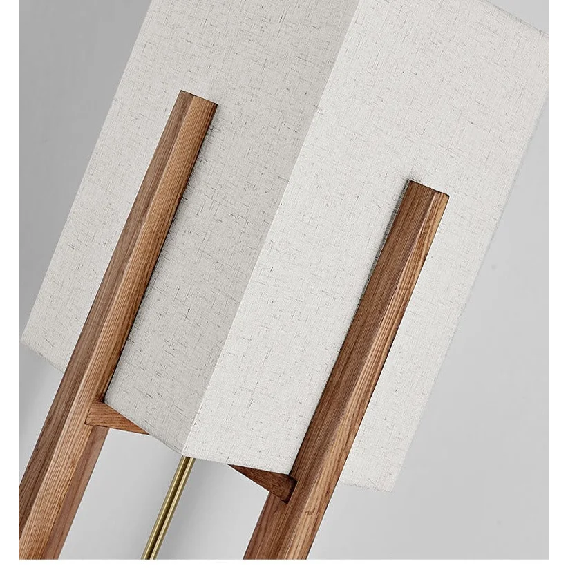 Mid Century Table Lamp | Japanese Light | Rustic | Wood Floor | Casalola