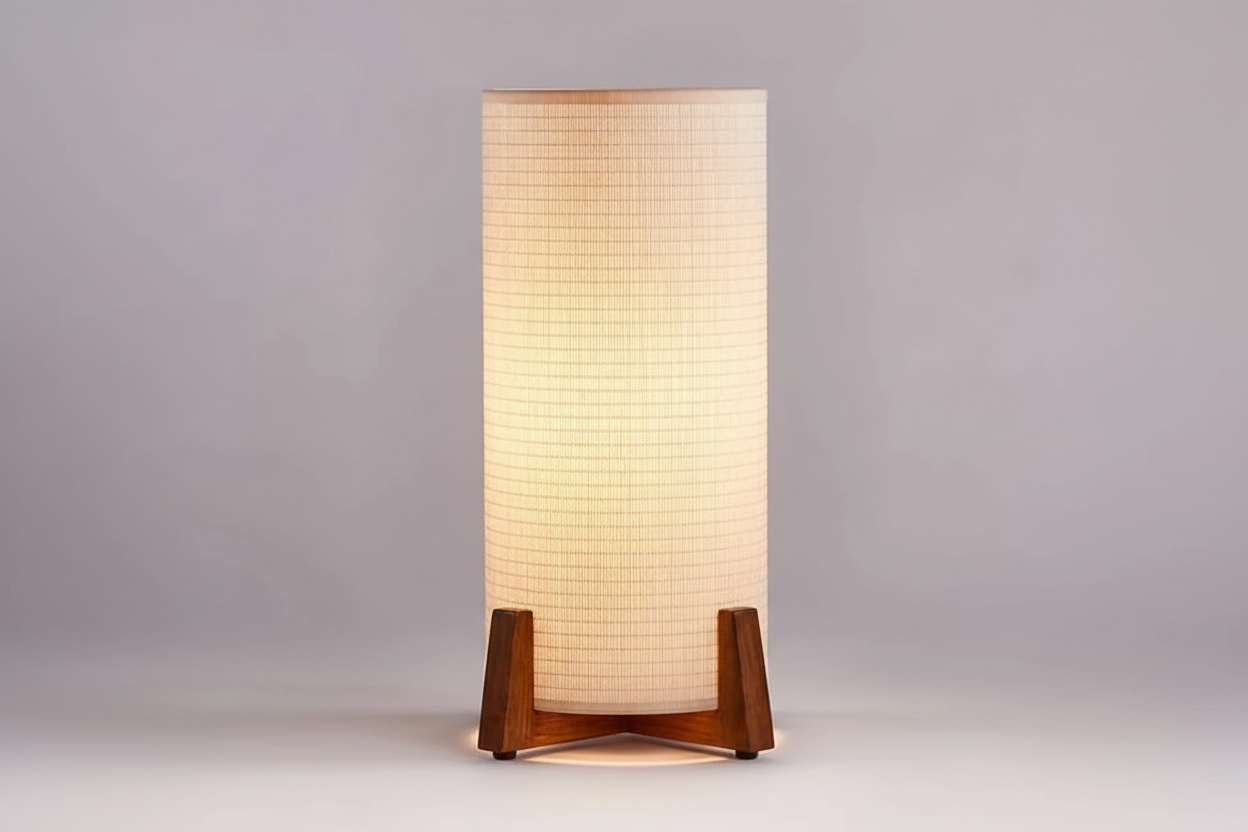 Торшер из массива дерева в стиле середины века | Cl420025