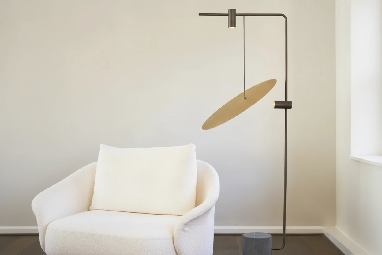 MID-MODERN MARBLE FLOOR LAMP | CL85D52