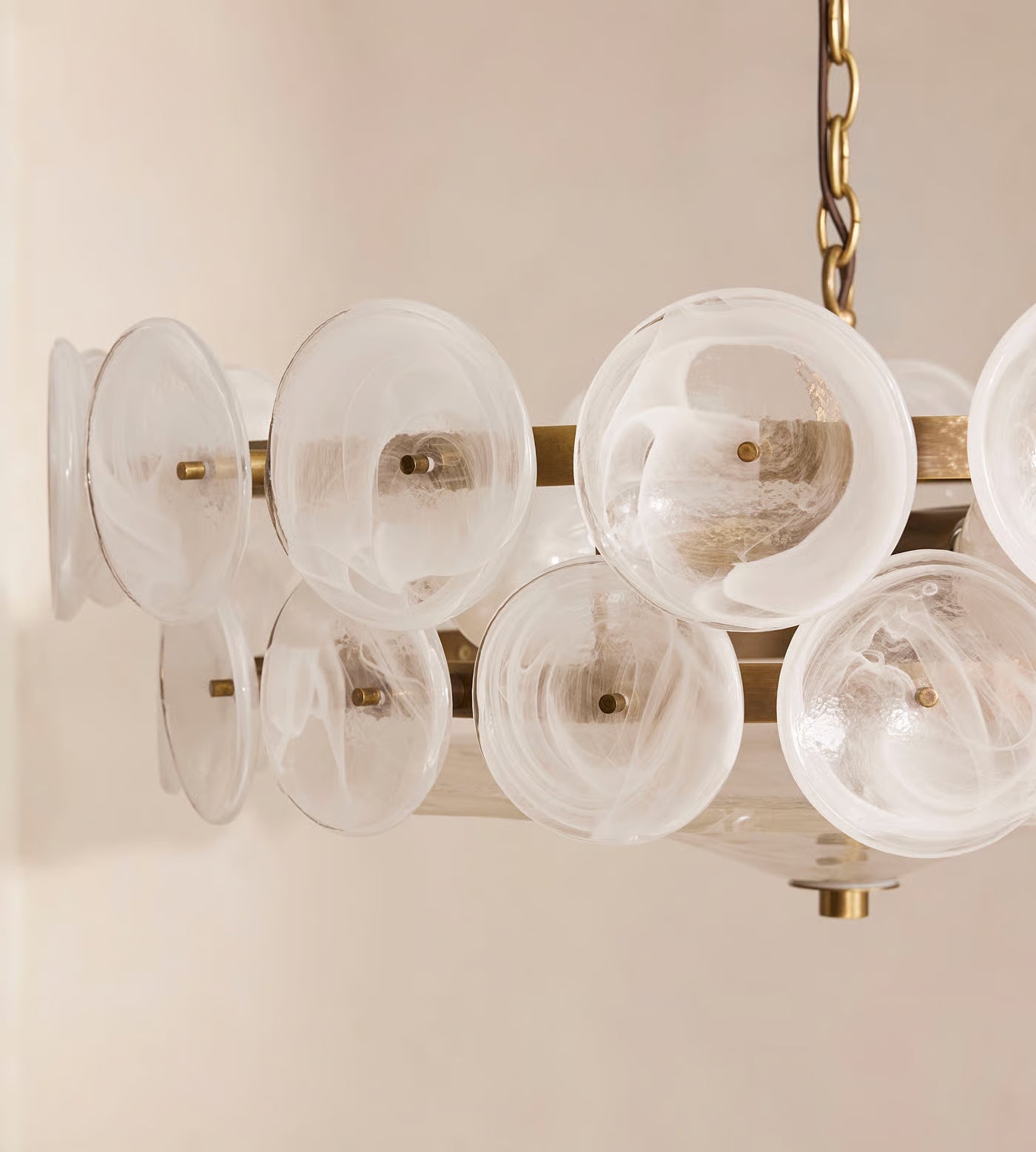 Murano Glass Milk Pendant Lamp | Art Deco Chandelier for Living Room Bedroom Hallway | Perfect Luxury Homes