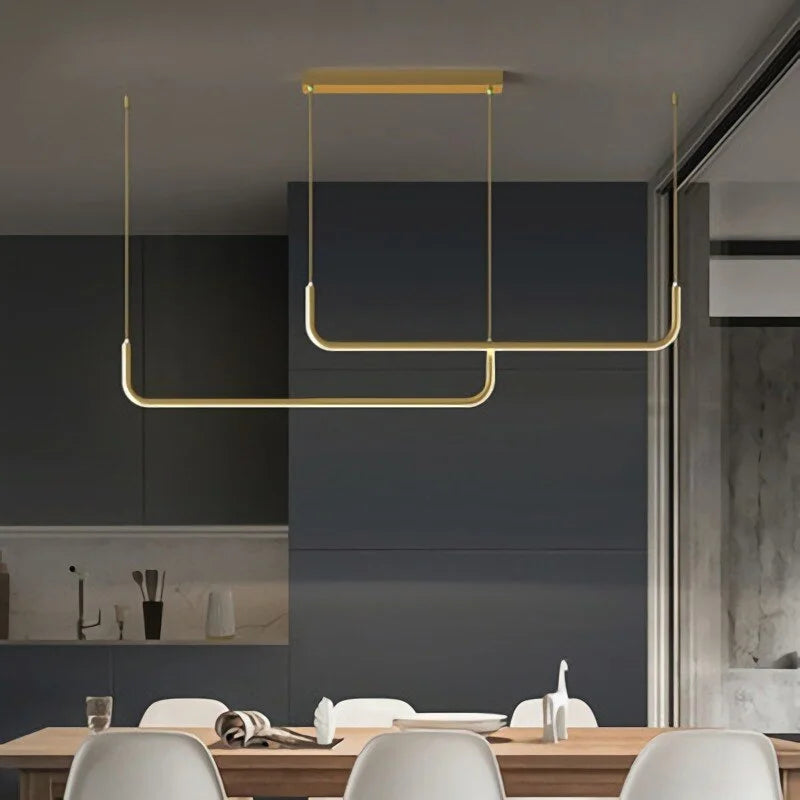 Led Kitchen Island Linear Pendant Lighting | Modern Chandelier Light for Dining Room | Casalola