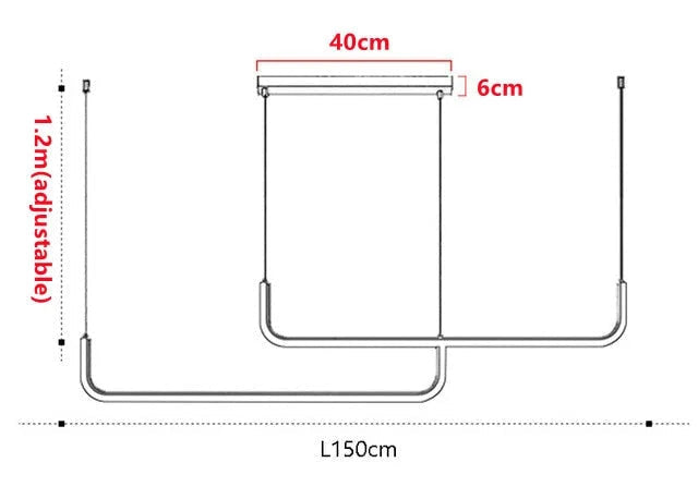 Led Kitchen Island Linear Pendant Lighting | Modern Chandelier Light for Dining Room | Casalola Casalolalights Luxury