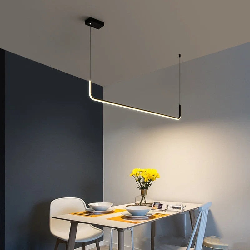 Led Kitchen Island Linear Pendant Lighting | Modern Chandelier Light for Dining Room | Casalola