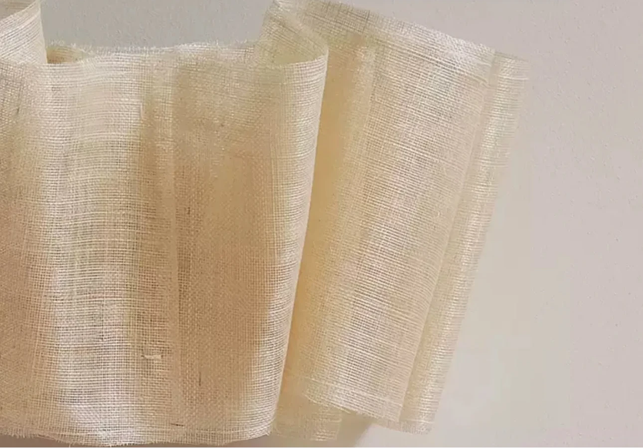 Japanese Style Pendant Light | Hand-knitted Fabric Lampshade | Warm Minimalist Japandi Biophilic