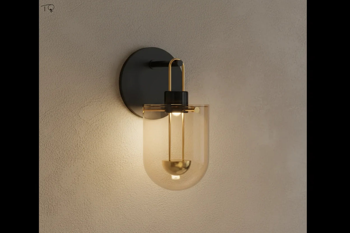 Minimalist Led Wall Sconce | Stained-glass Up-down Light Modern Bedside Lamp Living Room & Bedroom Casalolalights