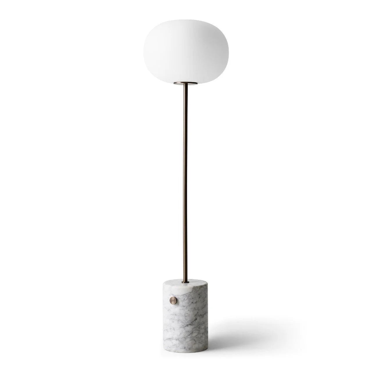 Torchiere Floor Lamps Minimalist Marble and Copper Finish