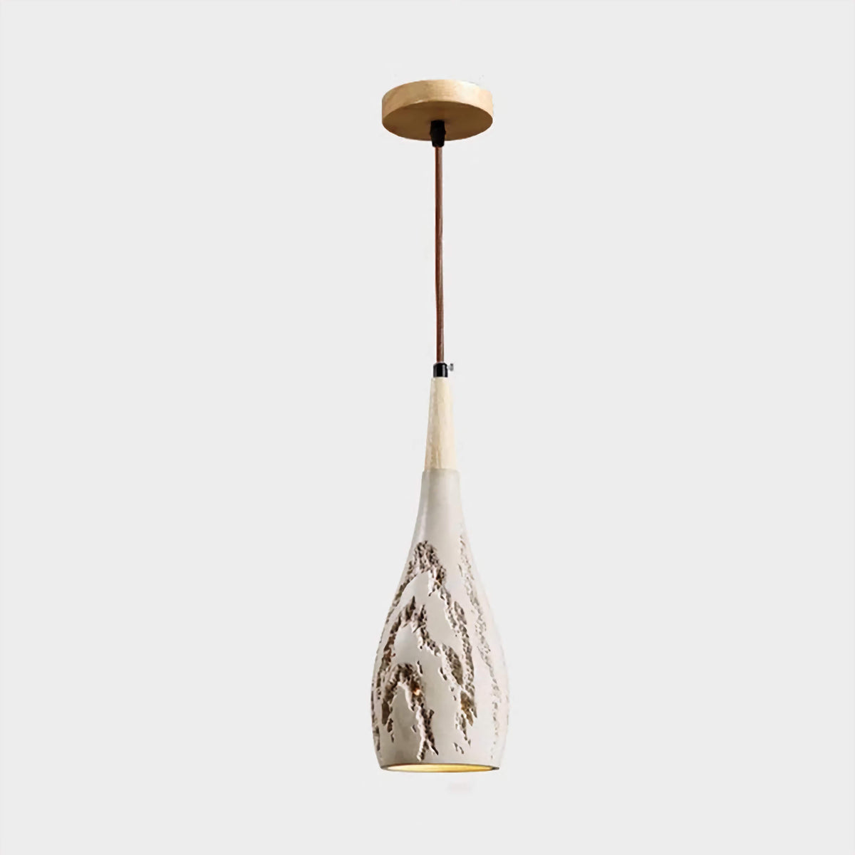 Minimalist Resin Pendant Light 33cm | Slim Organic Hanging Lamp Bedside Kitchen Island & Dining Casalolalights Luxury