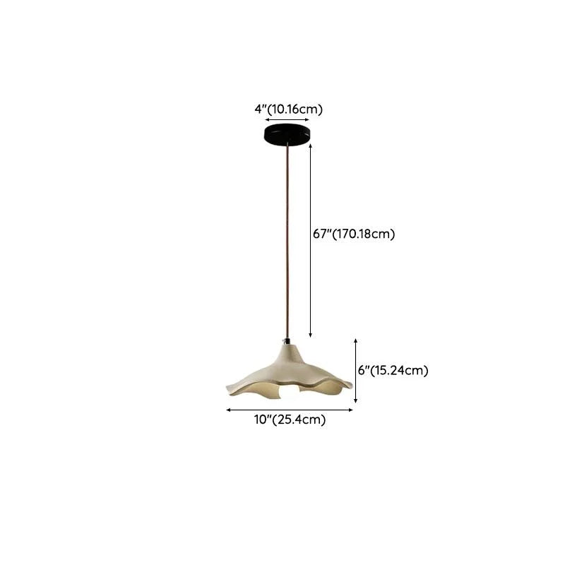 Textured Resin Pendant Light for Dining Table or Kitchen Island | 25 Cm (9.8″) Wide Taupe Gray E27 Casalola Lights