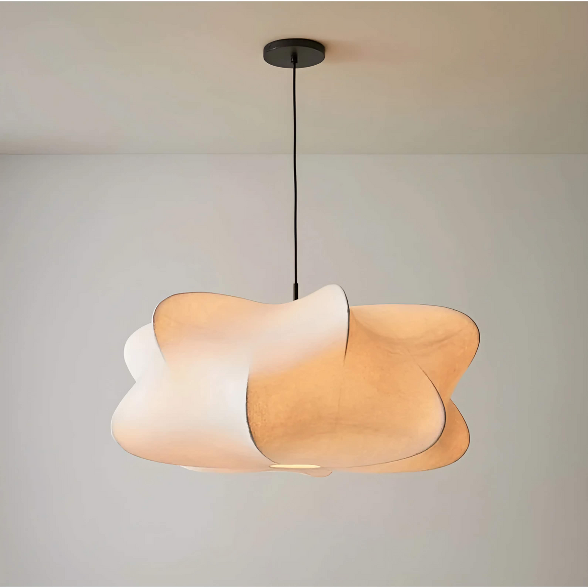 Silk Pendant Light 40-80cm | Minimalist Japandi Hanging Lamp Soft Diffused Glow Dining & Bedroom Casalolalights Luxury