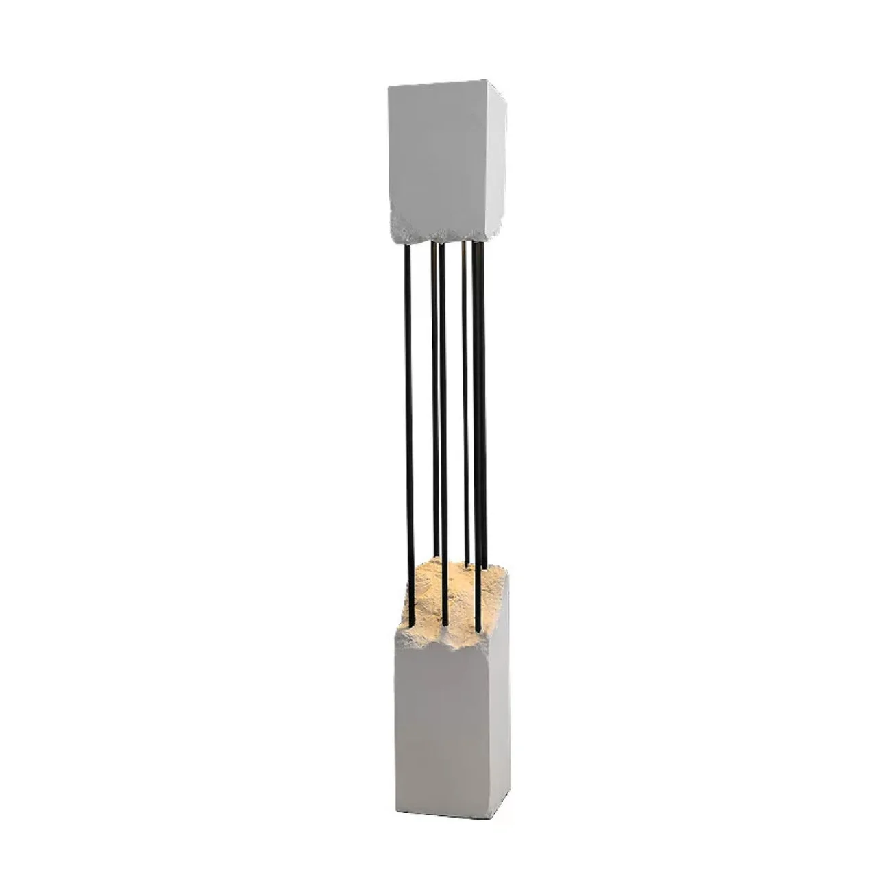 Shop for Floor Lamp Artistic Design Cement & Stainless Steel