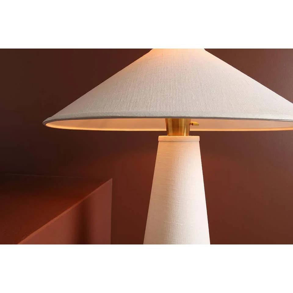 Minimalist Table Lamp Linden White Linen Bedside Lamps Casalolalights Luxury Lamps for Interior Designers