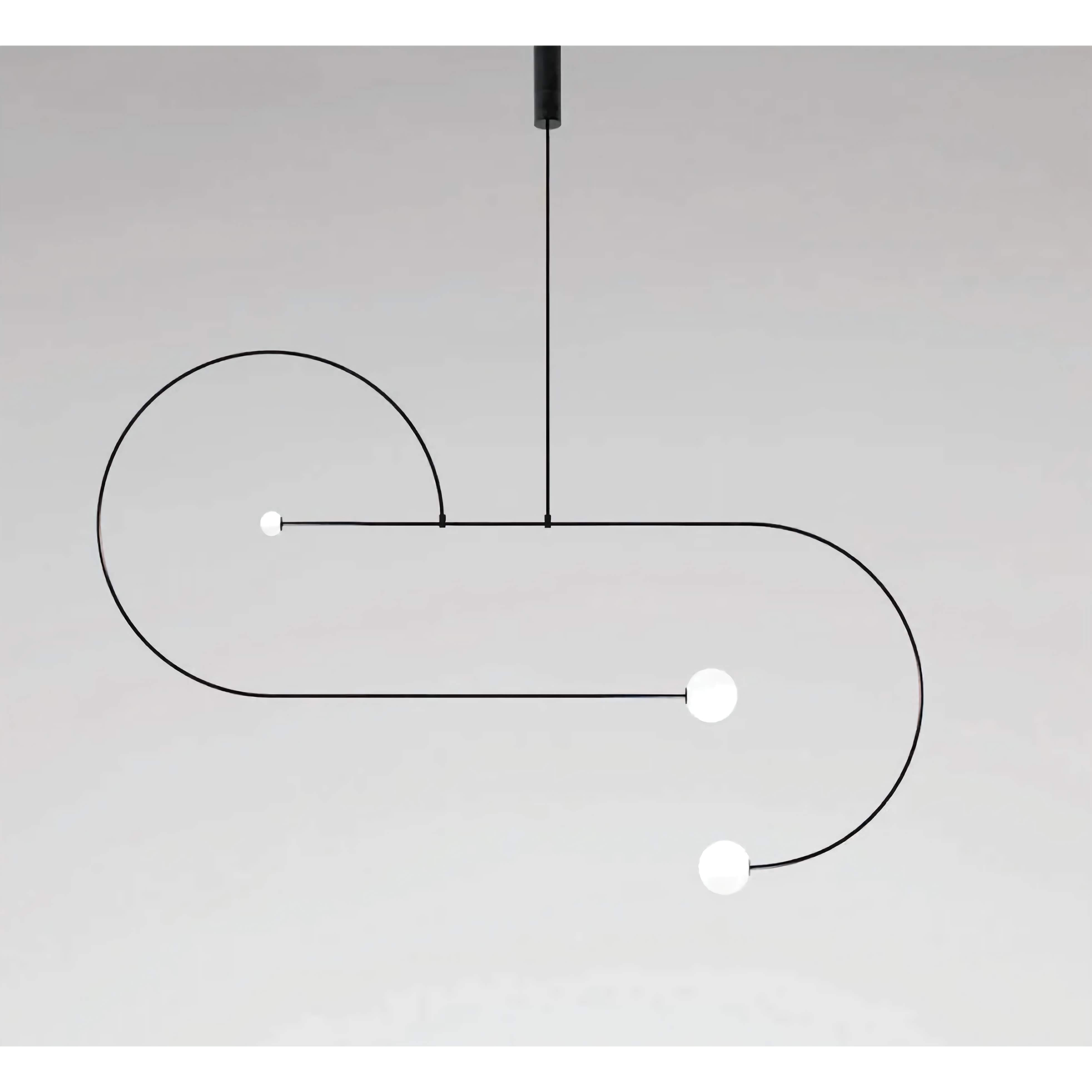 Black Linear Kitchen Island Lighting | Mobile Pendant | Modern Chandelier | Casalola