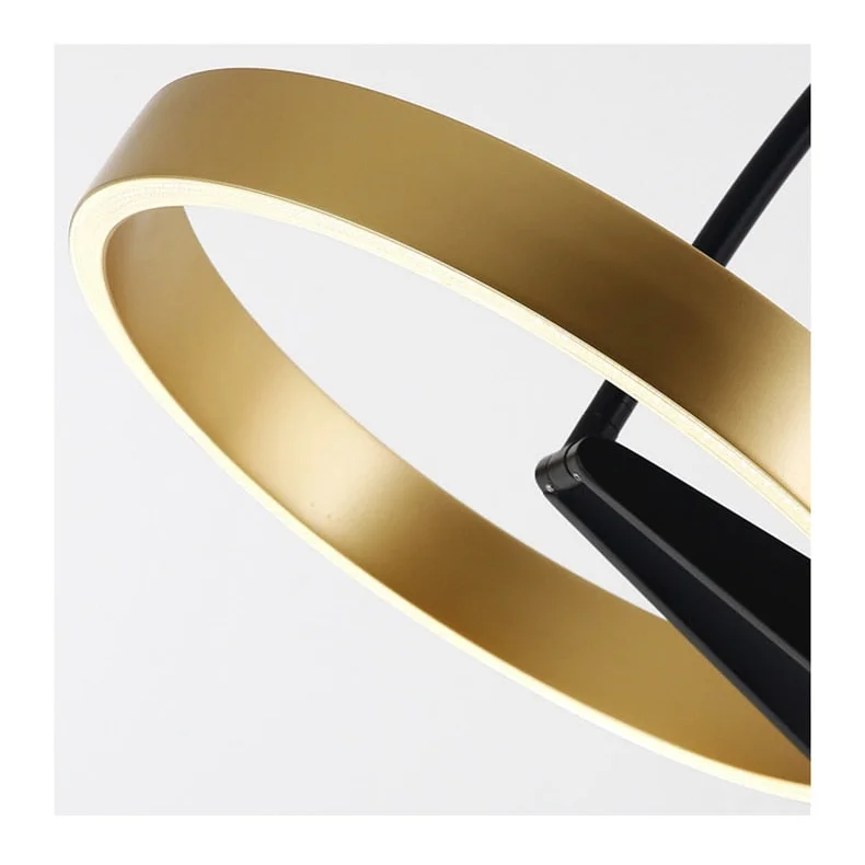 Modern Arc Floor Lamp with Golden Ring Led Lampshade | Metal 200cm Aluminum Shade Casalolalights Luxury Lamps