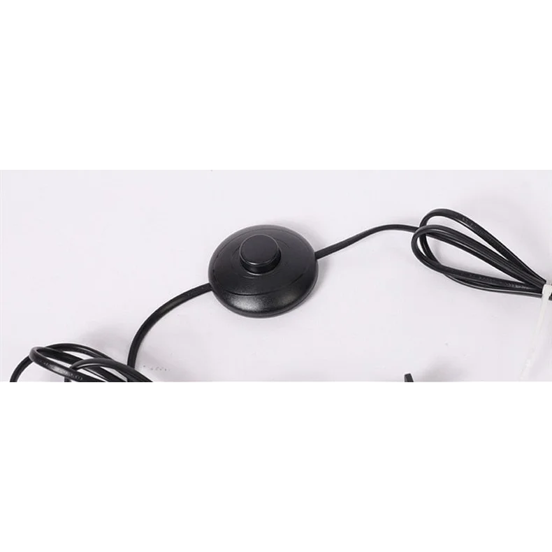 Black Floor Lamp Modern Minimalist with Fabric Shade | Led Lighting | Iron + Material