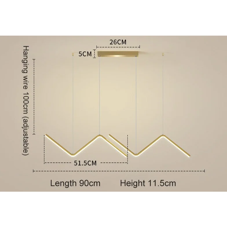 Modern Linear Pendant Lighting | Led Kitchen | Casalola