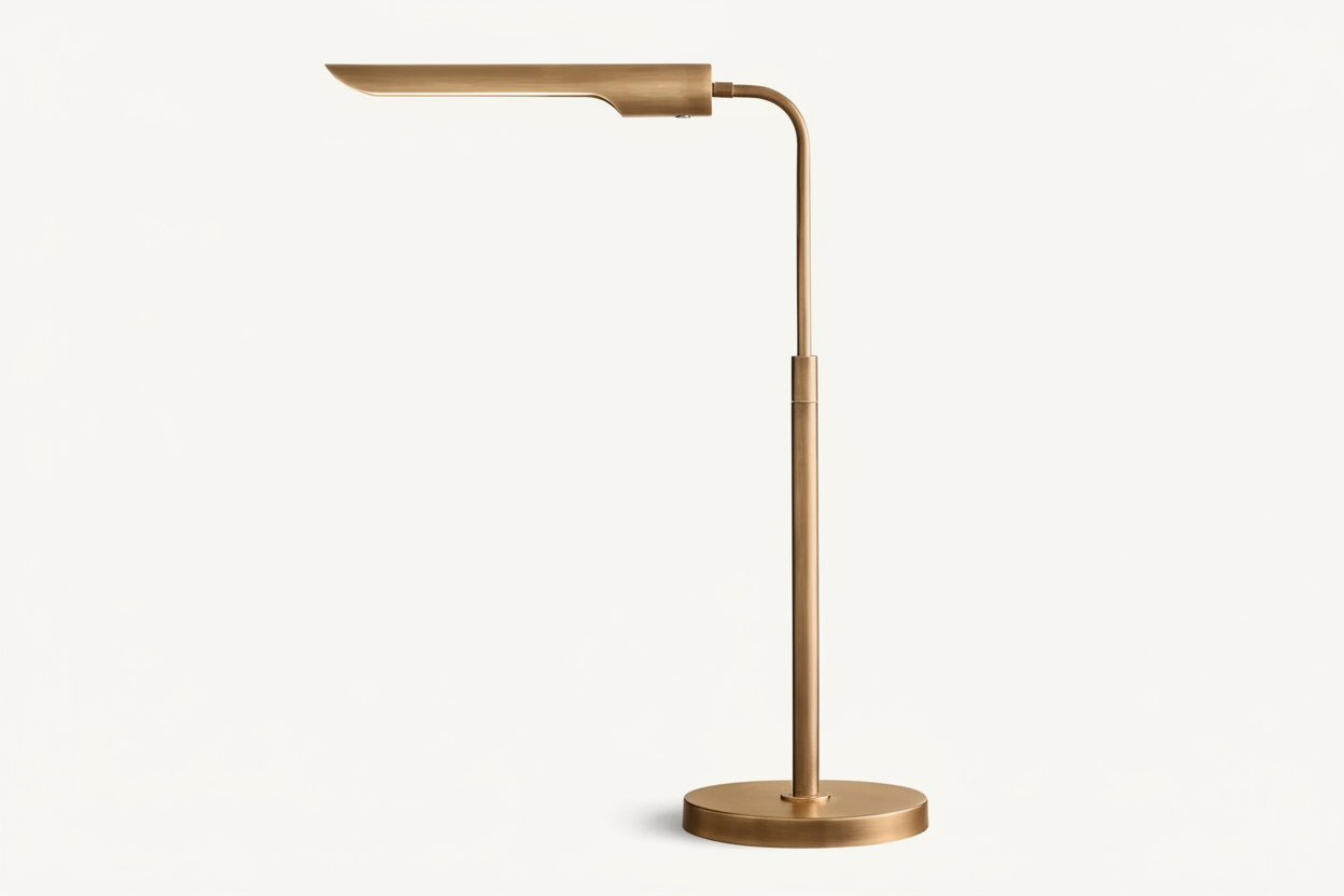 Brass Desk Lamp – Modern Led Task Light for Office or Bedroom Casalolalights Luxury Lamps for Interior Designers