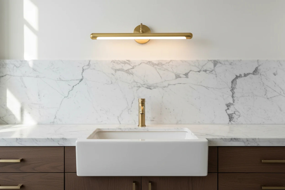 Copper Picture Light | Linear Led Artwork Wall Lamp Modern Minimalist Living Room & Gallery Casalolalights Luxury Lamps