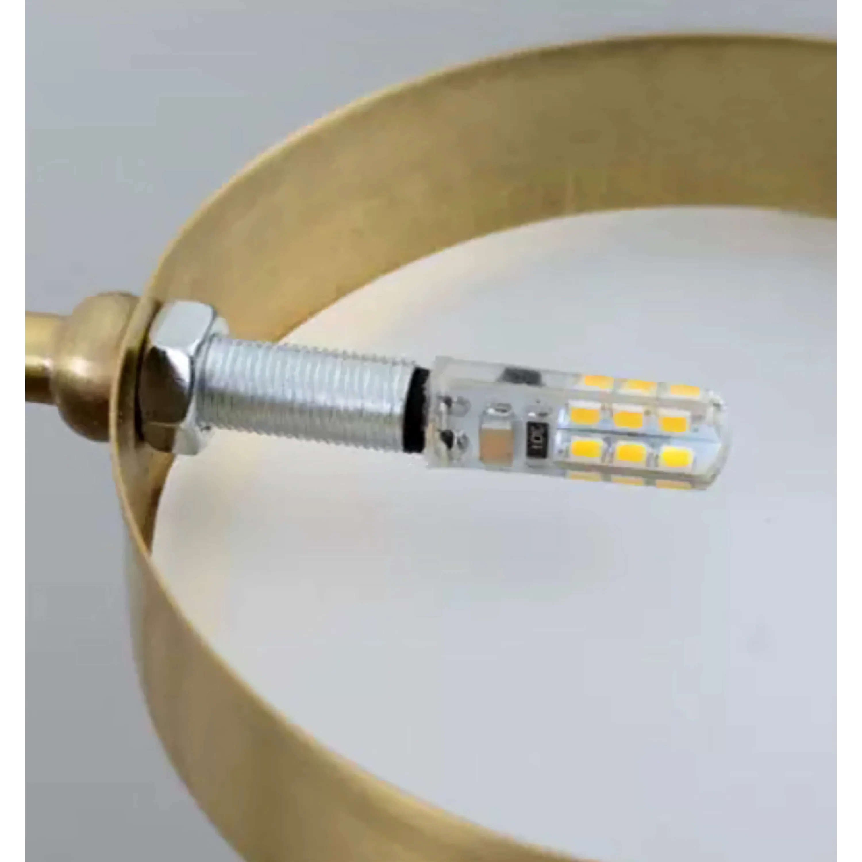 Modern Luxury Copper Semi-flush Mount Ceiling Light for Low Ceilings