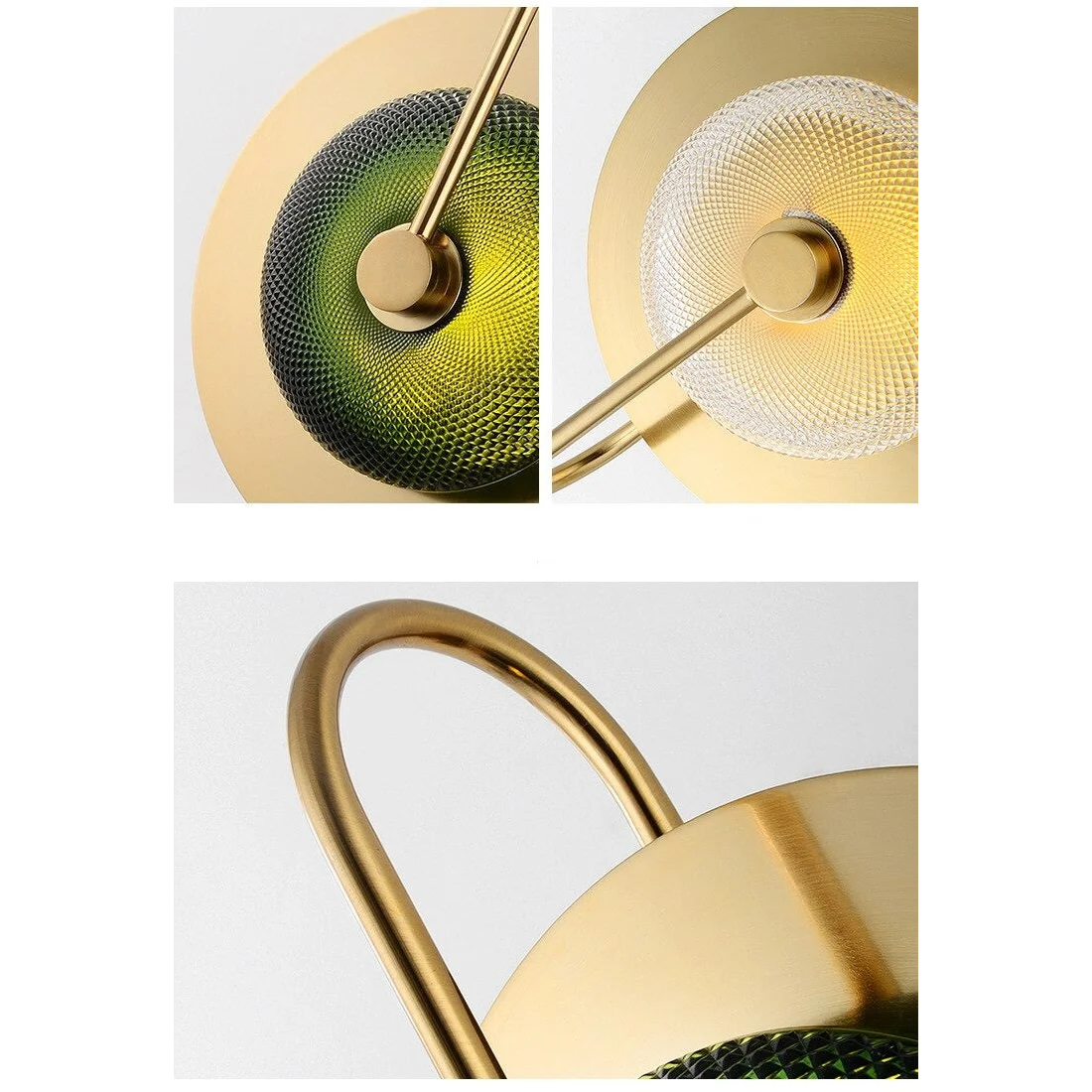 Crystal Green Wall Lamp | Mid Century Modern Lighting Sconces | Casalola