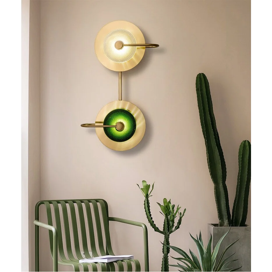 Crystal Green Wall Lamp | Mid Century Modern Lighting Sconces | Casalola