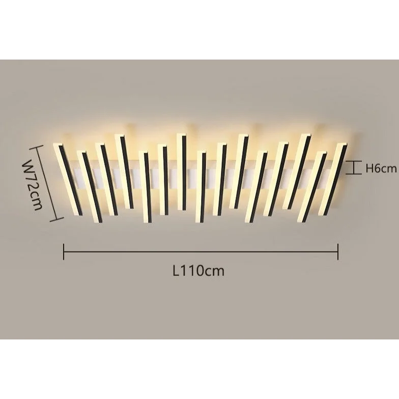 Modern Flush Mount | Multi Led Bar Ceiling Lamps | Low Lighting | Casalola