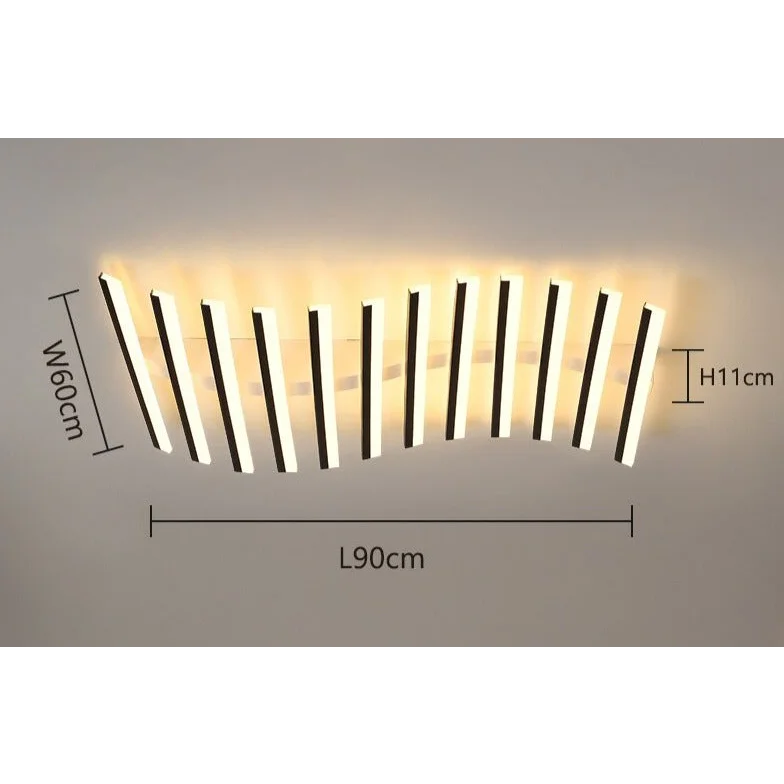 Modern Flush Mount | Multi Led Bar Ceiling Lamps | Low Lighting | Casalola