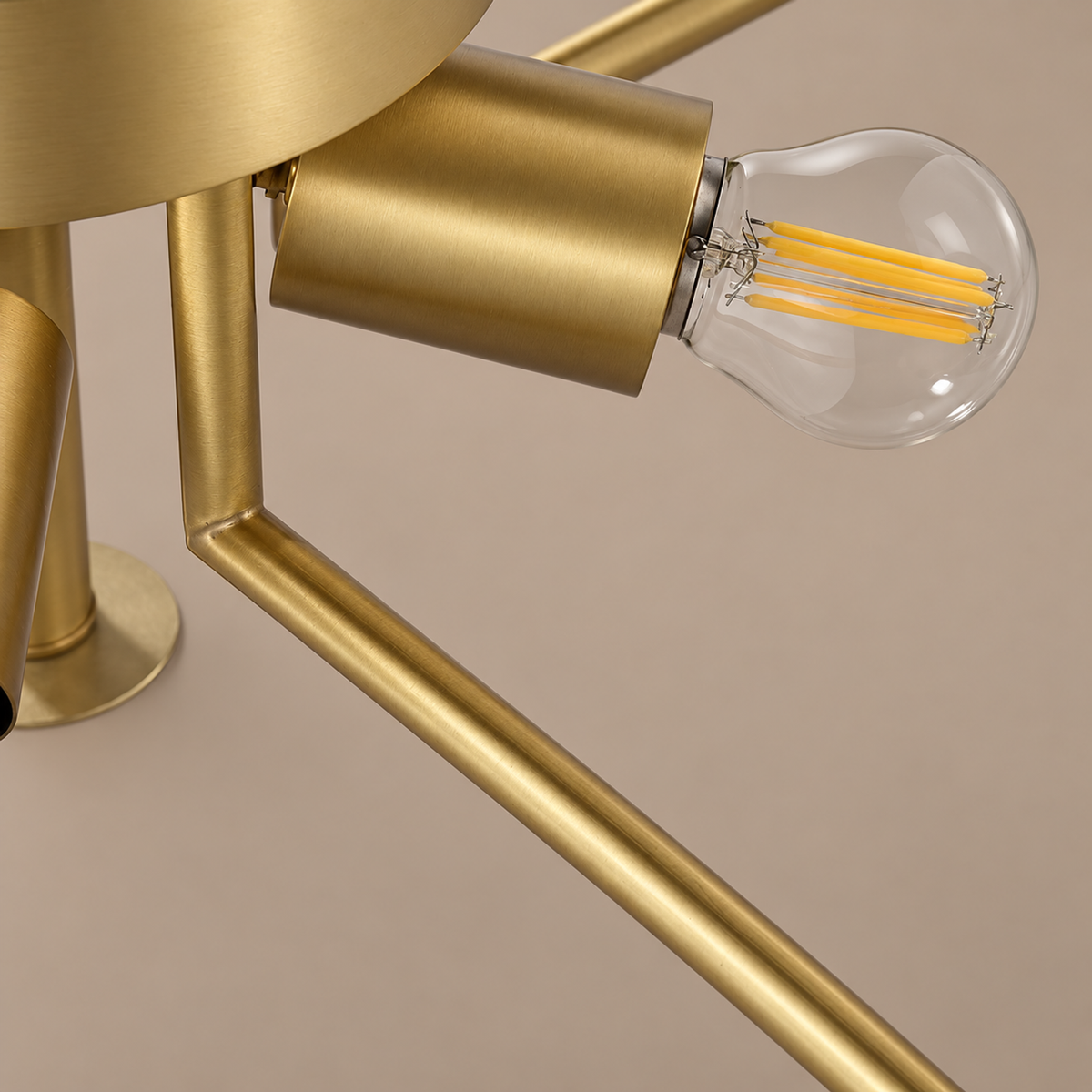 Flush Mount Ceiling Light - Frosted Glass & Brass Casalola Lights Luxury Lamps for Interior Designers