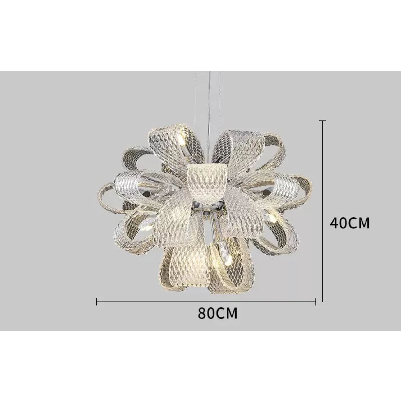 Modern Murano Glass Chandelier for Living Room and Dining Area