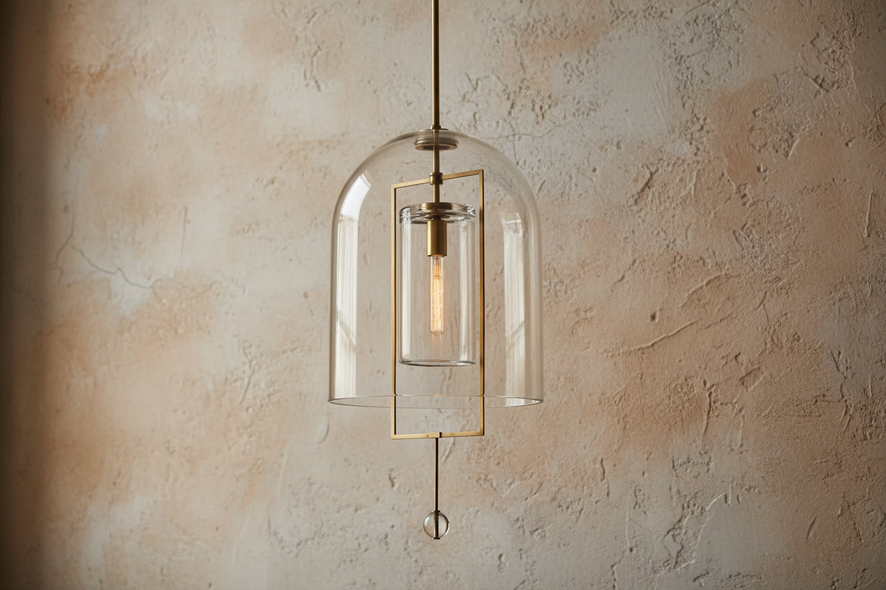 Modern Kitchen Island Pendant Lighting - Glass – Copper Dome Light Casalolalights Luxury Lamps for Interior Designers