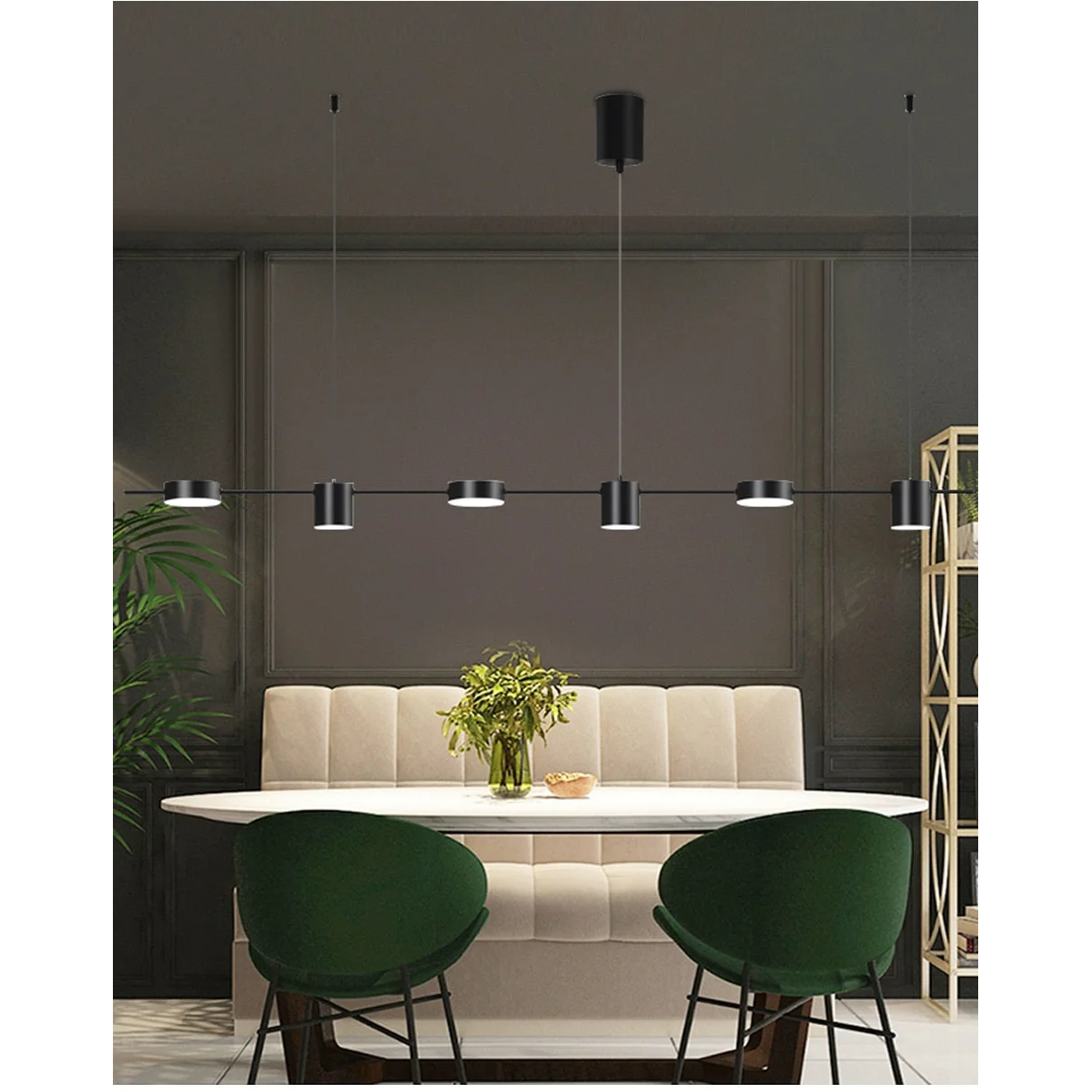 Modern Led Track Lighting | Gold Black Stainless Steel Kitchen Island | Casalola