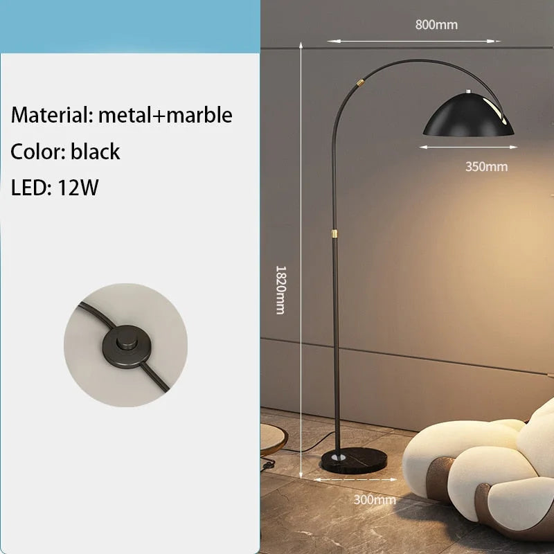 Contemporary Arc Floor Lamp | Living Room | Casalola
