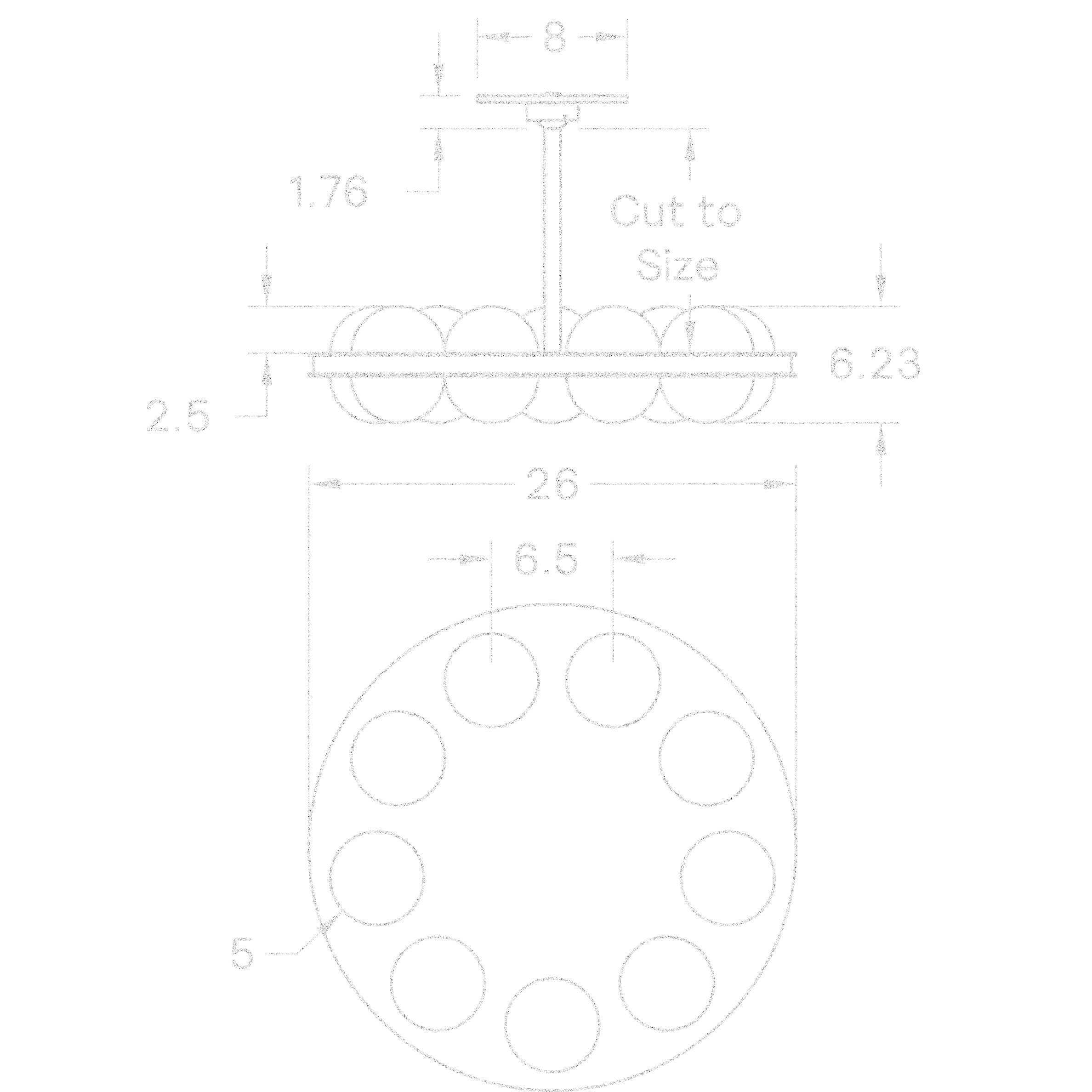 Array Modern Walnut Ring Chandelier | 16 Light Circular Globe Fixture | Sculptural Ceiling for Dining or Office