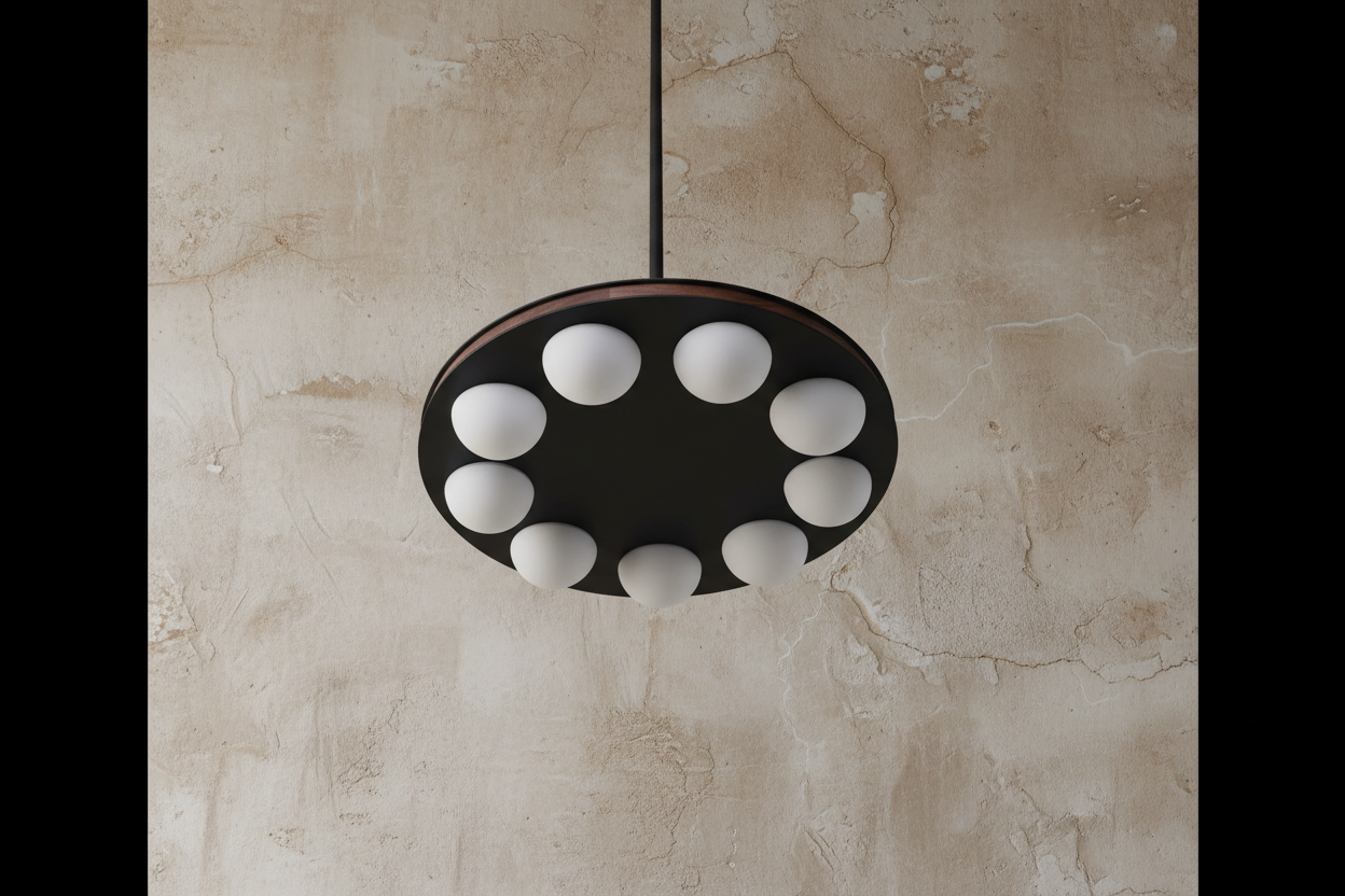 Dining Room Pendant Wood – Modern Round Opal Walnut Ceiling Light Casalolalights Luxury Lamps for Interior Designers