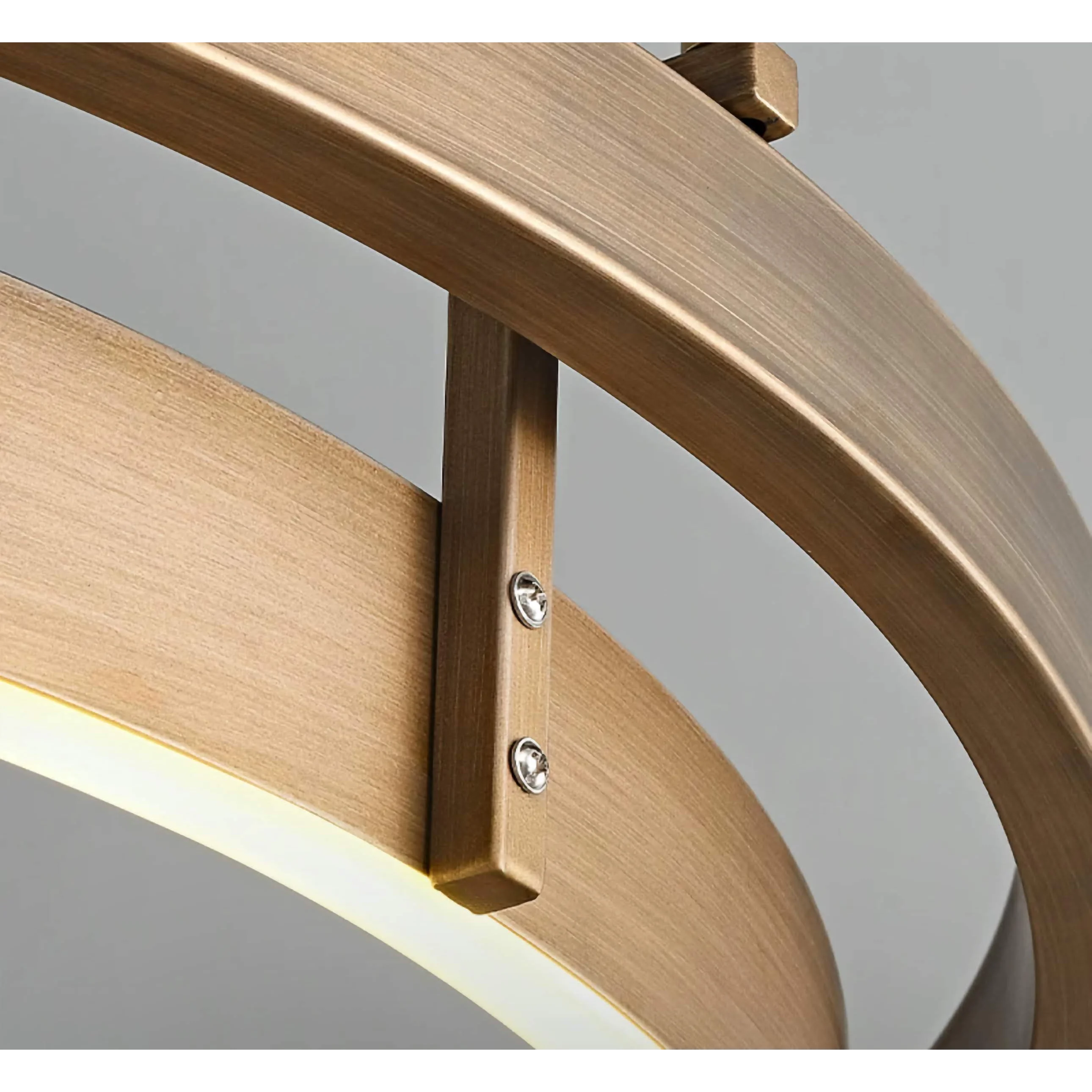 Minimalist Patinated Iron Ring Chandelier | Casalola Sculptural Pendant Light