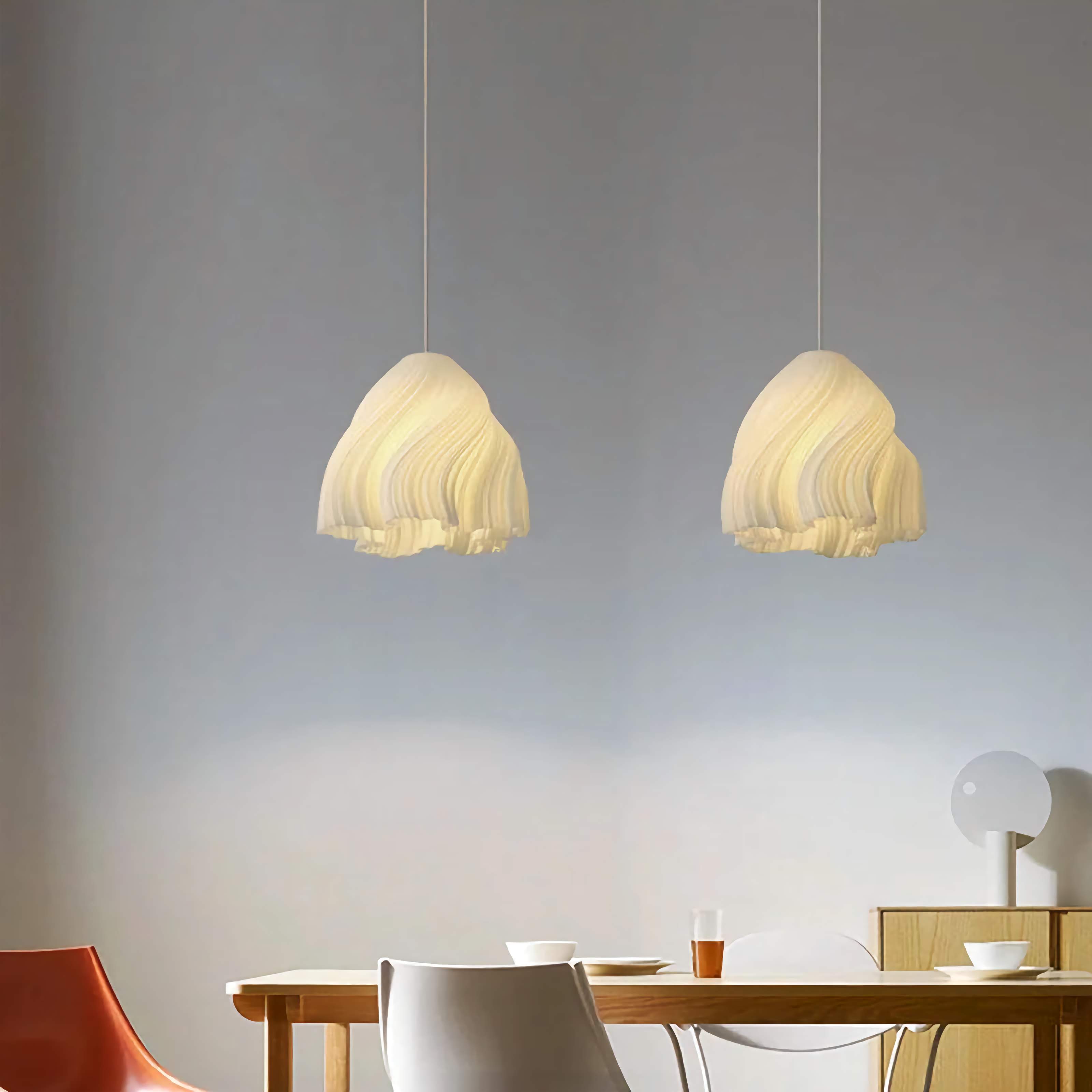 Modern Pendant Lighting | Hanging Lights for Kitchen | White Minimalist Ceiling | Casalola