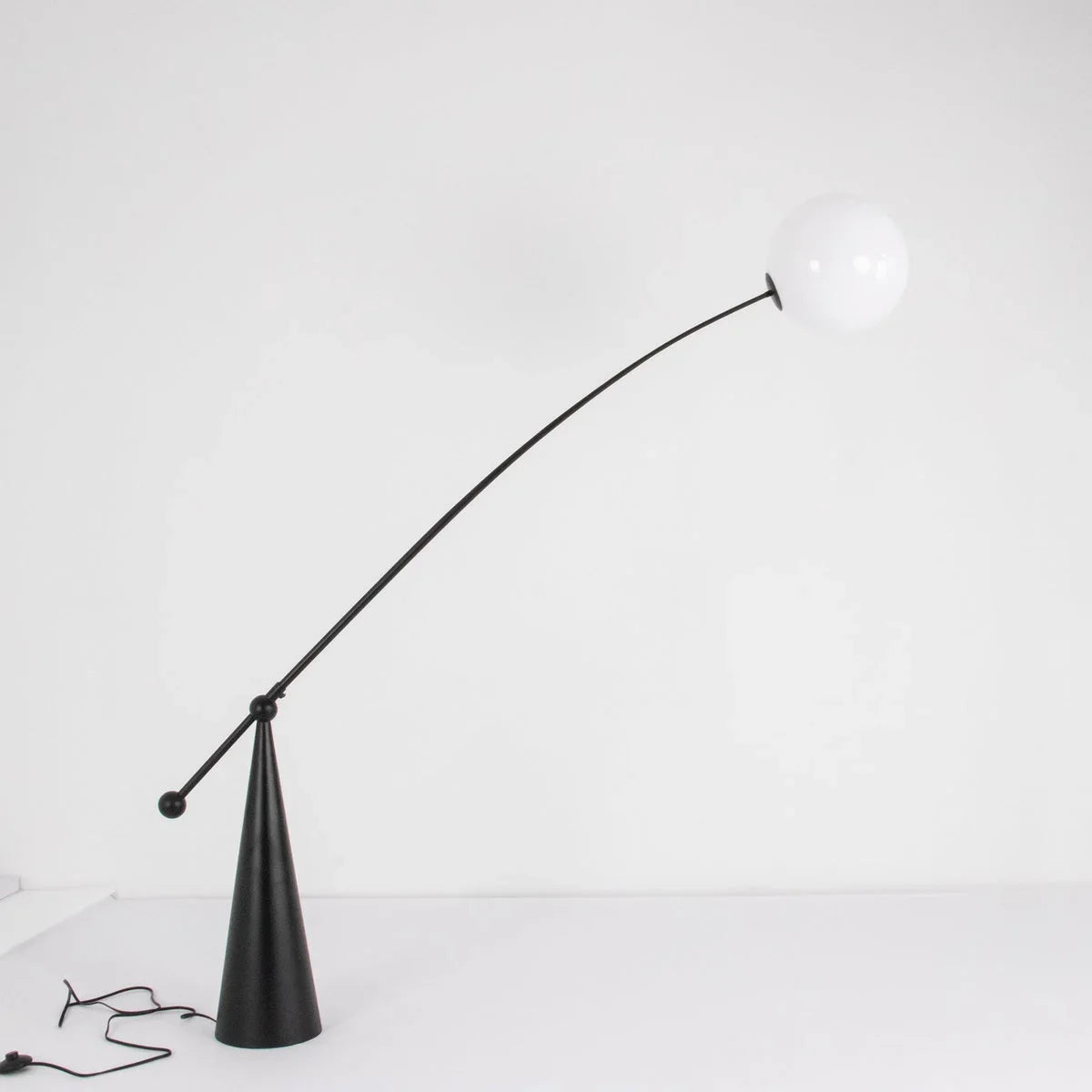 Stainless Steel & Glass Floor Lamp | Sculptural Arc with Remote Dimming Modern Living Office Casalolalights Luxury