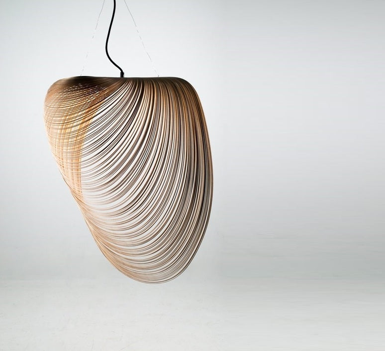 Illan Paper - thin Plywood Laser Cut Bamboo & Wooden Pendant Lamp | Ceiling Light Fixtures - Lamps