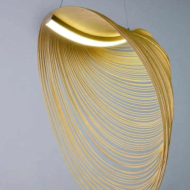 Illan Paper - thin Plywood Laser Cut Bamboo & Wooden Pendant Lamp | Ceiling Light Fixtures - Lamps