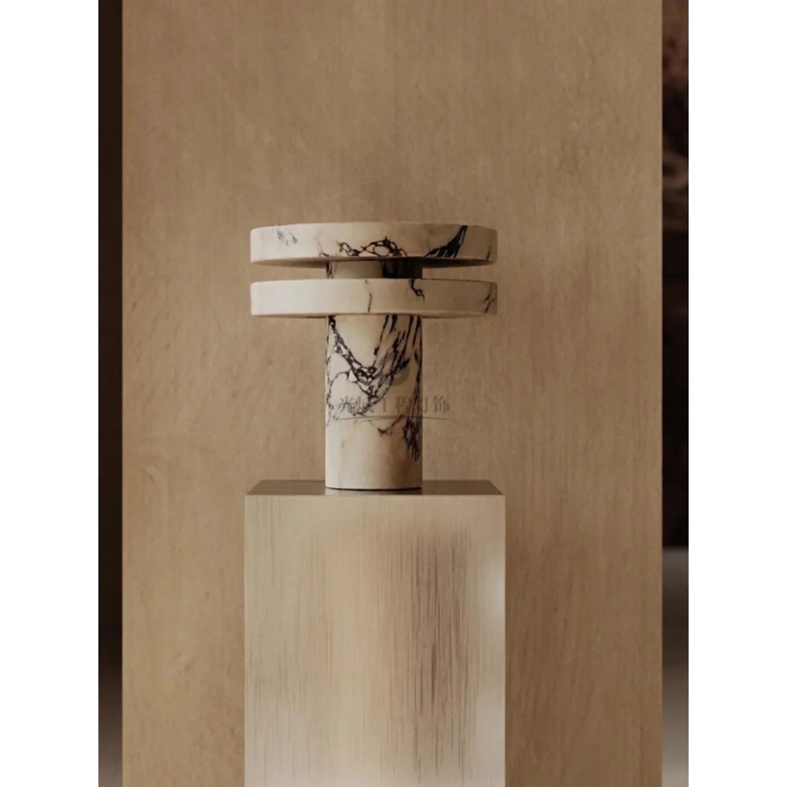 Monolithic Marble Table Lamp | Sculptural Led Accent Light