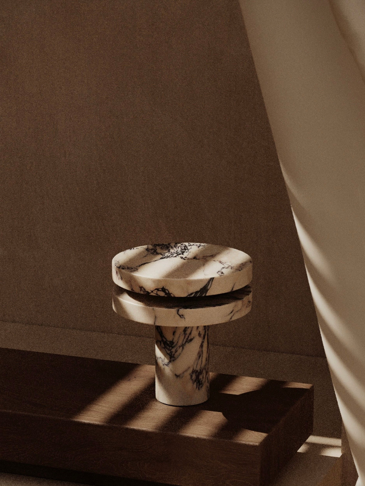 Monolithic Marble Table Lamp | Sculptural Led Accent Light