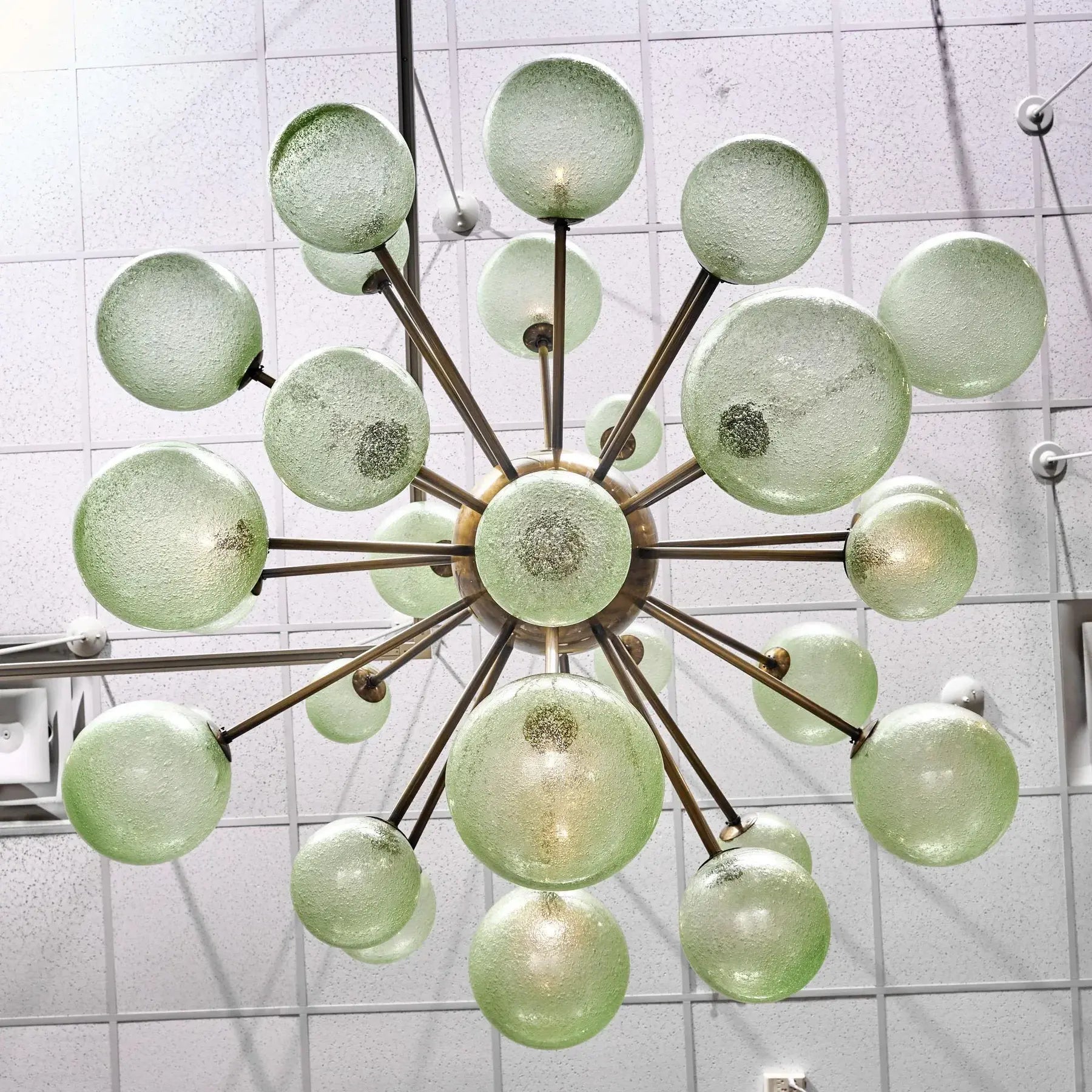 GREEN MURANO GLASS CHANDELIER | DE SILVA DESIGN CLPT80CGR