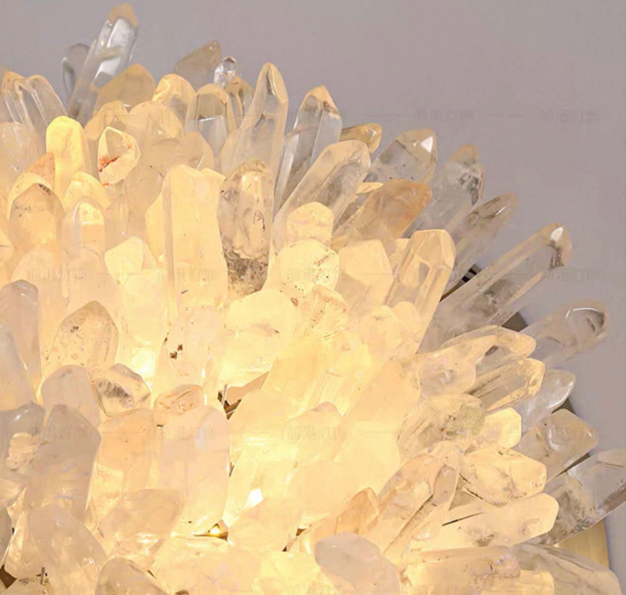 Natural Crystal Wall Light – Luxury Modern Cluster Sconce