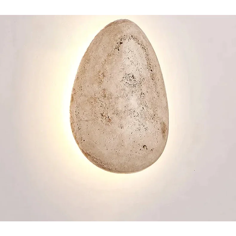 Natural Marble Stone Waterproof Wall Sconces for Bathroom Corridor Living Room Patio