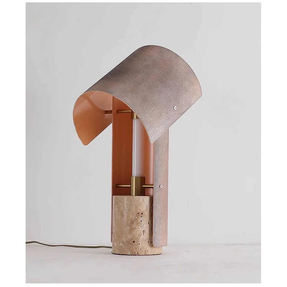 Industrial Art Deco Accent Table Lamp for Bedroom Living Room or Office